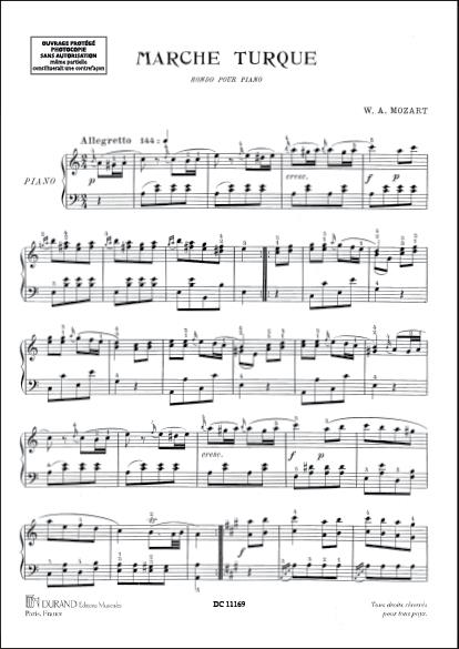 Marche Turque Piano - Mozart pro klavír